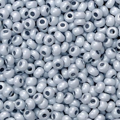 KNORR Prandell 216118664 Böhmische Rocailles Ø 25 mm Glas silbergrau