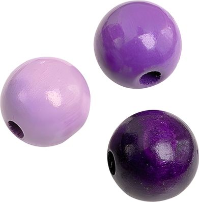 KNORR Prandell 216012405 Holzperlen-Mix Ø 4 mm Buche Deutschland lila