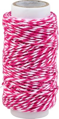 KNORR Prandell 2162660013 Dekoschnur 20 m Ø 1 mm 100 % Baumwolle pink