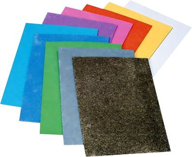 Moosgummi CreaSoft Glitter Sortiment 1 20 x 30 x 02 cm 10 Farben