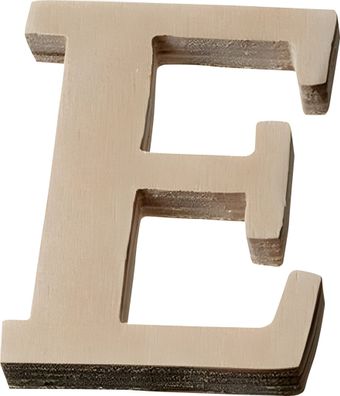 KNORR Prandell 218735648 Buchstabe groß E 8 x 55 x 01 cm Sperrholz