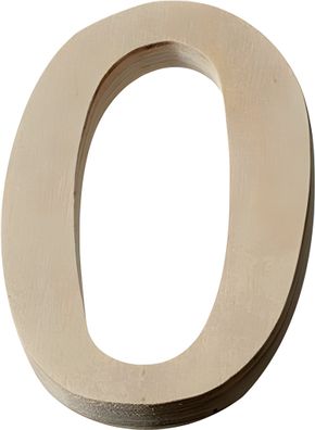 KNORR Prandell 218735670 Zahl groß 0 83 x 48 x 01 cm Sperrholz