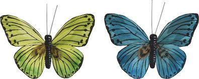 KNORR Prandell 218030909 Schmetterling 7 x 9 cm grün blau