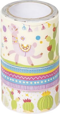 HEYDA Deko Tapes Lama 2x 5 m x 15 mm 5 m x 30 mm Papier-Tapes