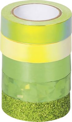 HEYDA 203584514 Deko Tapes Effekt Mix Basic Material-Mix grün