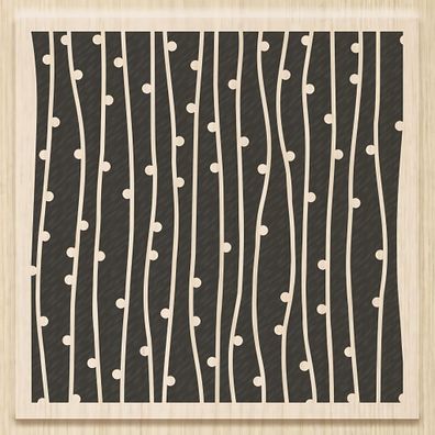 HEYDA 211801701 Stempel Hintergrundstempel Pearls Holz matt lackiert
