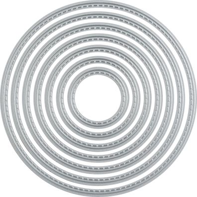 KNORR Prandell Stanzschablone Stitches rund Ø 35 - 112 mm Metall
