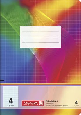 Brunnen Schulheft A5 Lineatur 4 20 Blatt