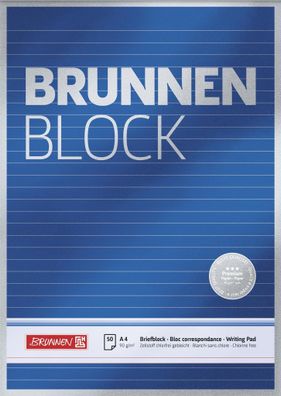 Brunnen Brief Blatt A4 90g liniert Premiu