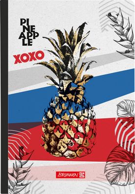 Brunnen Notizbuch Premium Pineapple Kladde A5 punktiert