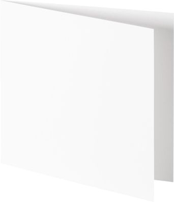 HEYDA 211427099 Doppelkarte Quadrat 135 x 135 mm weiss