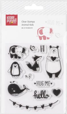 KNORR Prandell Stempelmotiv Clear Stamp Animal Kids transparent