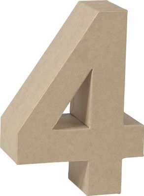 KNORR Prandell 2119293134 Zahl 3D 4 175 x 122 x 55 cm Pappe natur
