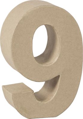 KNORR Prandell 2119293139 Zahl 3D 9 175 x 12 x 55 cm Pappe natur