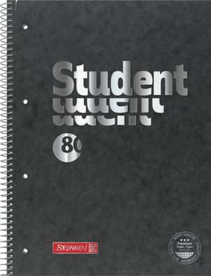 Collegeblock Student A4 kariert mit Randlinie innen und Außen Lin 28