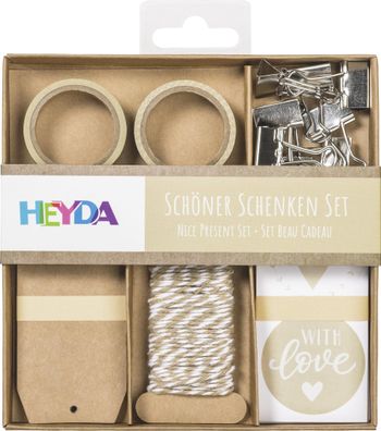 HEYDA 204870747 Schöner Schenken-Set 15 x 15 x 2 cm chamois