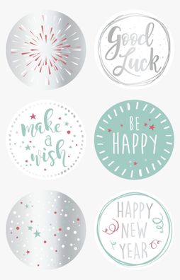 HEYDA 203780802 Sticker Good Luck 10 x 19 cm Sticker Ø 4 cm