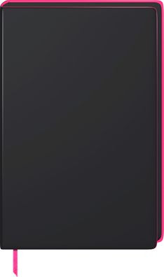 Brunnen Notizbuch Premium „Neon“ A5 punktiert neonpink/sw