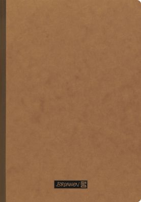 2026 Brunnen Notizbuch Premium Kladde A4 unliniert braun