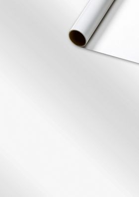 Geschenkpapier 70cmx2m Uni Lack weiß