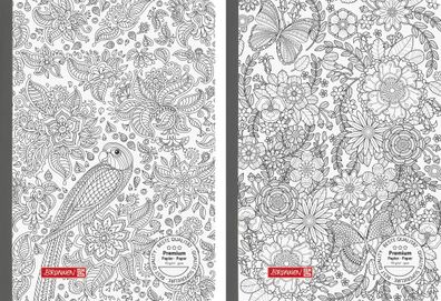 2026 Brunnen Notizbuch Premium ZENart Kladde A5 punktiert weiß/sw