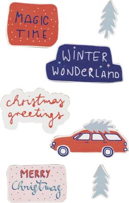 KNORR-PRANDELL Holz-Sticker Magic Time 14er