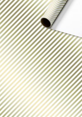 Geschenkpapier „Stribe“, goldfarben B/L: 70 cm × 2 m 80 g/m²,