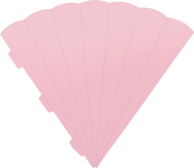 Schultüte Karton Eck 69cm rosa