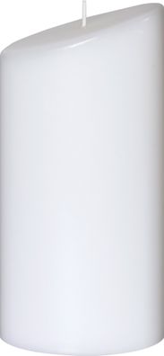 Ovalkerze 195x90x55mm weiß 4011643977792