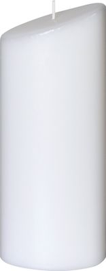 Ovalkerze 230x90x55mm weiß 4011643977815