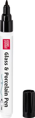 Glass u. Porcelain Pen 1mm schwarz