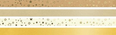Faltstreifen 120g Sterne gold 96 St