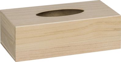 Tissuebox rechteckig, 288 mm × 130 mm × 90 mm, Naturholz