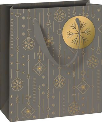 Geschenktragetasche Apollo dunkelgrau STEWO 2543 5659 67 21x18x8cm