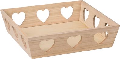 Holztablett m. herz 31x31x8cm 4011643977181
