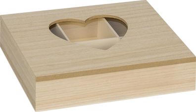 Holzbox mit Glas 18x24x5,7cm 4011643977518