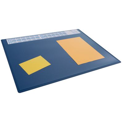 Durable Schreibunterlage 65x50cm d. bl PP Vollsichtplatte Kalender