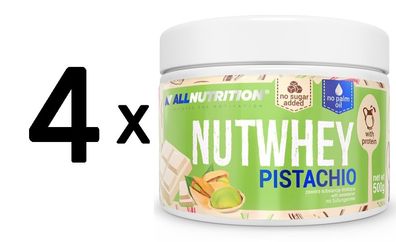 4 x Allnutrition Nutwhey, Pistachio - 500g