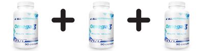 3 x Allnutrition Omega 3 - 90 caps