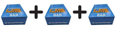 3 x Allnutrition Fitking Protein Bar, Choco Caramel - 15 x 55g