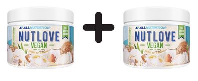 2 x Allnutrition Nutlove Vegan, Coconut with Almond Nut - 500g