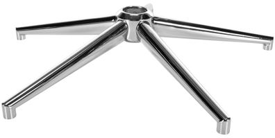 Bürostuhl Fußkreuz RHINO Eckig Metall Chrom 11x22mm Rollenaufnahme 50mm