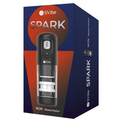 Ikon SPARK - Masturbator mit Rückenbewegung und Rotacin - Transparent
