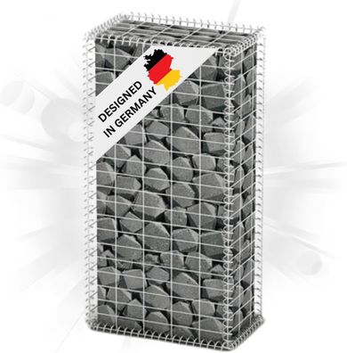 Gabionensäule Steinsäule MISA Stahl für Außenbereich 100x50x30cm Steinkorb
