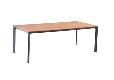 Gartentisch KUNO Kunststoff Braun 208x100x74cm Terrassentisch Wetterfest Outdoor