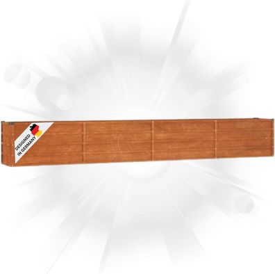 Hochbeet Cortenstahl ISAK unten offen Hochbeet Metall Pflanzenbeet Gartenbeet Metall
