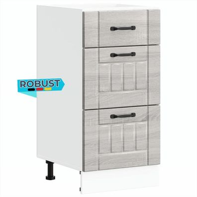 Küchenunterschrank MARO Grau Sonoma 40x46x81,5 cm Küche Unterschrank Schublade