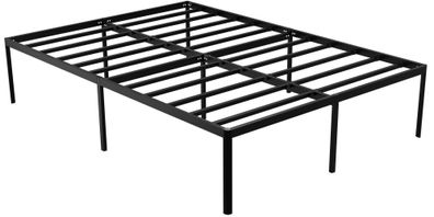 Metallbett RUKIM Metall Schwarz 140x200x41 cm Bett 180x200 Bettrahmen Metall