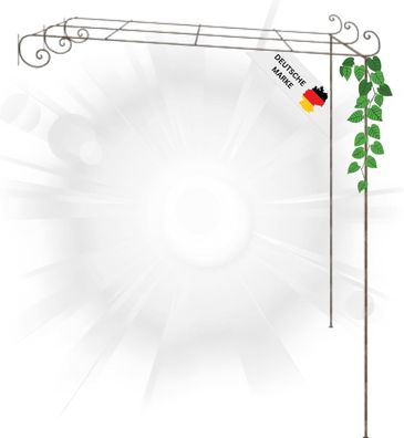 Pergola Eisen RITTO 3x3x2,5m BxTxH Antik-Braun Rankhilfe Pergola Metall Bausatz