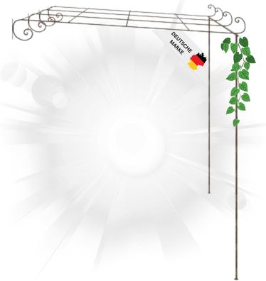 Pergola Eisen RITTO 4x3x2,5m BxTxH Antik-Braun Rankhilfe Pergola Metall Bausatz